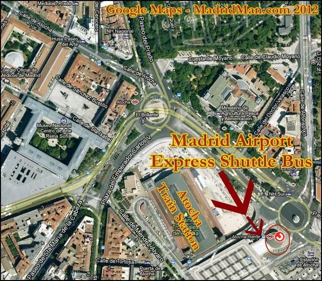 puerta de atocha ਗੱਡੀ ਸਟੇਸ਼ਨ ਨਕਸ਼ਾ