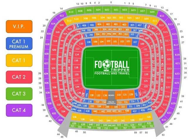 bernabeu ਸੀਟ ਨਕਸ਼ਾ