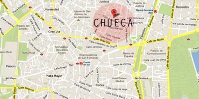 ਮੈਡ੍ਰਿਡ chueca ਨਕਸ਼ਾ
